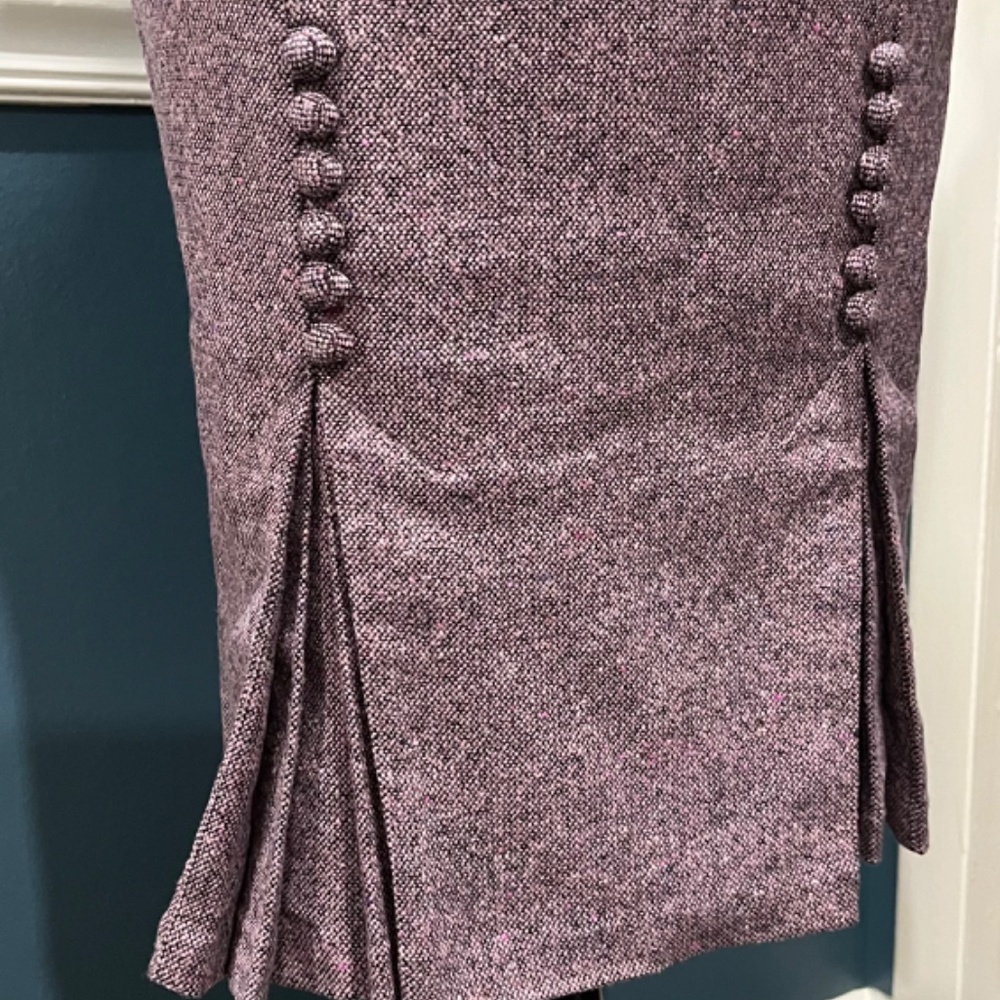 Cecelia Pleated Tweed Skirt